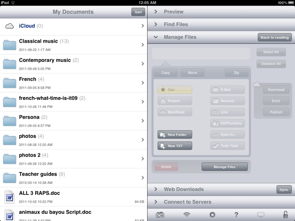 App #5: Goodreader for iPad, part 1 (2/3)